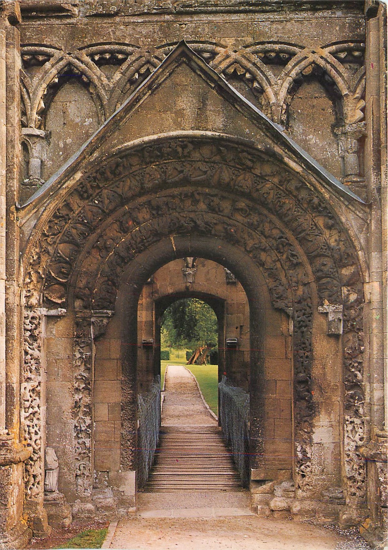 CPM Glastonbury Abbey The Norman Doorway