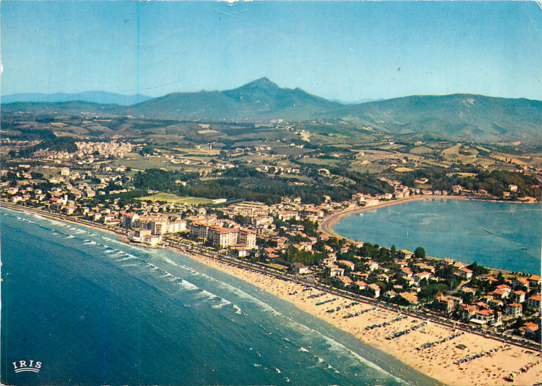 Allgemeiner Blick auf den Strand und die Rhune — Hendaye — Verlag IRIS