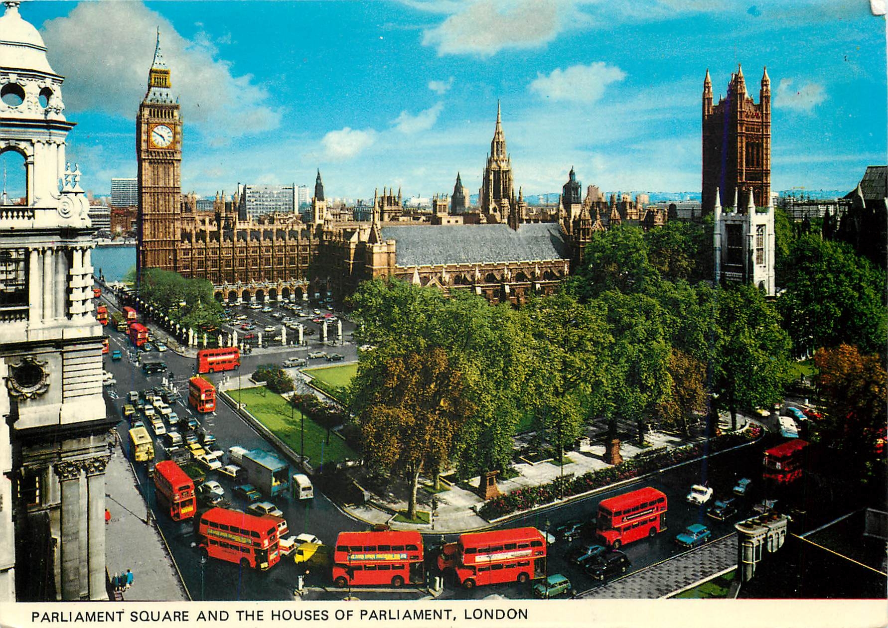 CPM London Parliament Square and the Houses of Parliament