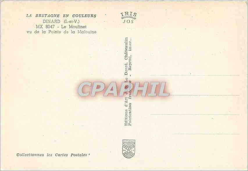 Dinard (Il-et-V.) - Le Moulinet vu de la Pointe de la Malouine — Éditions d'Art J.S. Le Doaré — Reverso