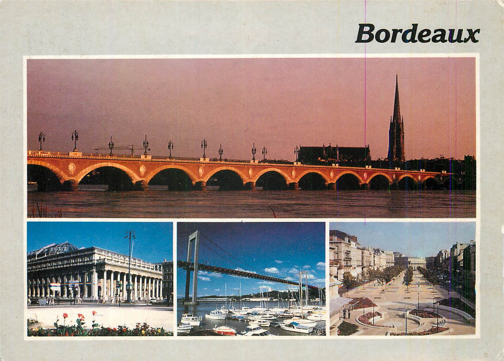 Bordeaux — Ponts et monuments — éditeur inconnu, n° de série non visible