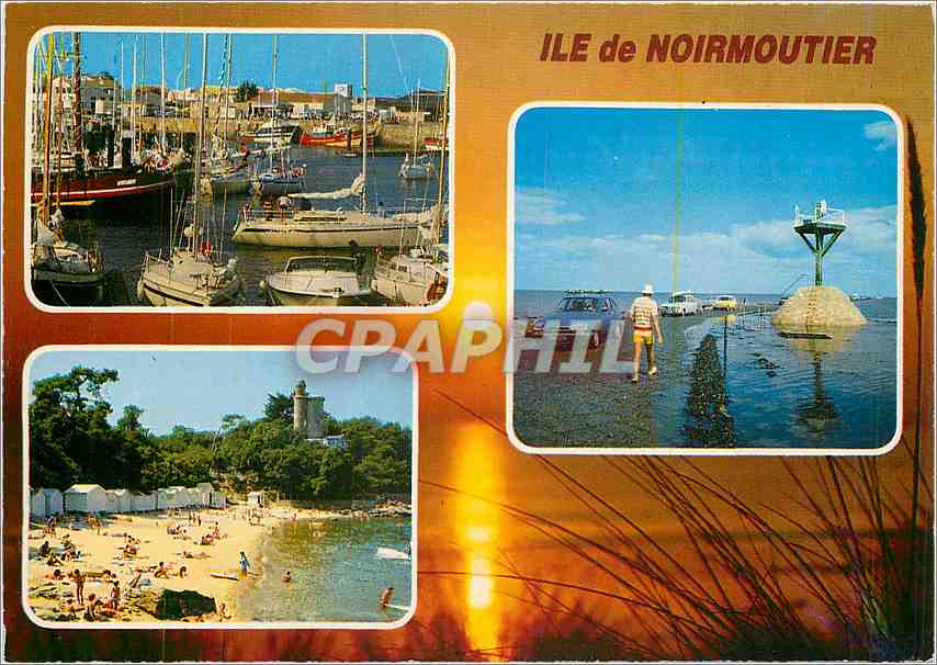 CPM La Vendee Touristique Ile de Noirmoutier L'Herbaudiere le Gois la Plage de l'Anse Rouge