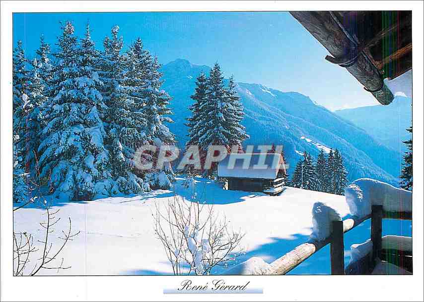 CPM Image de Montagne Le chalet blotti sous la neige