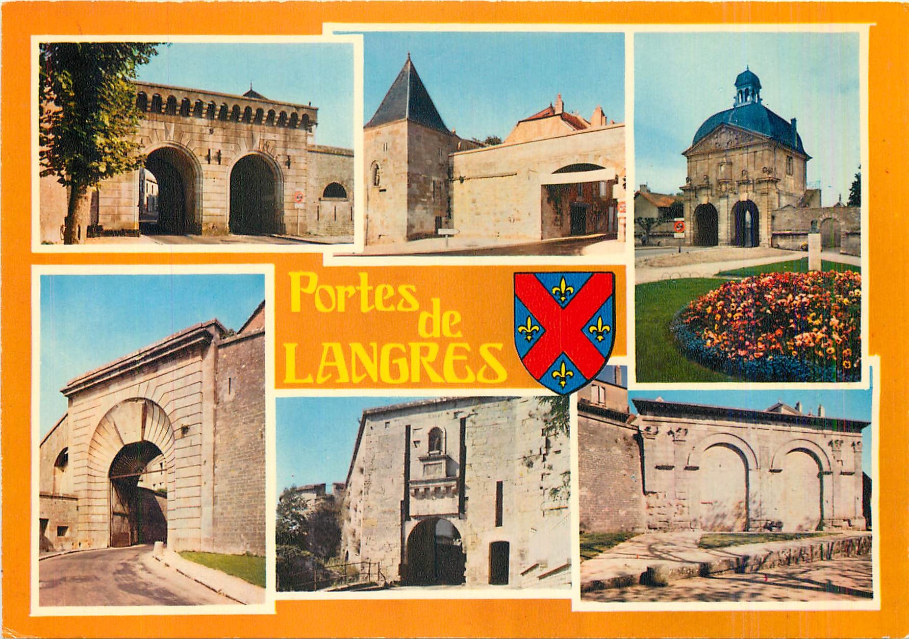 CPM Langers (Hte Marne) Porte des Terreaux Porte Bouliere