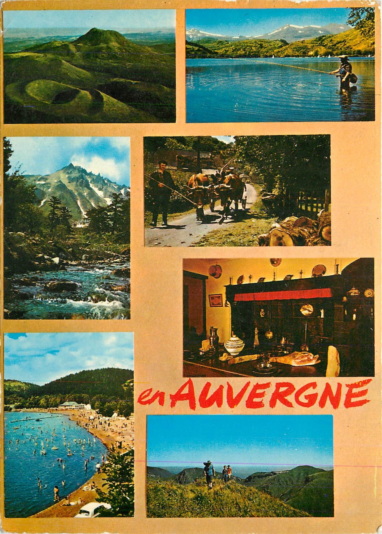 CPM Paysages et Scenes du Folklore auvergnat