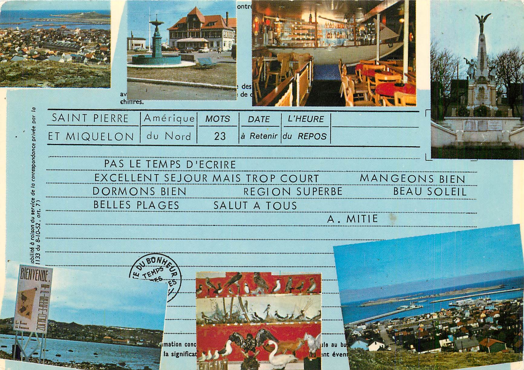 CPM Saint Pierre et Miquelon (Amerique du Nord) Vue d'ensemble sur le Port La Poste