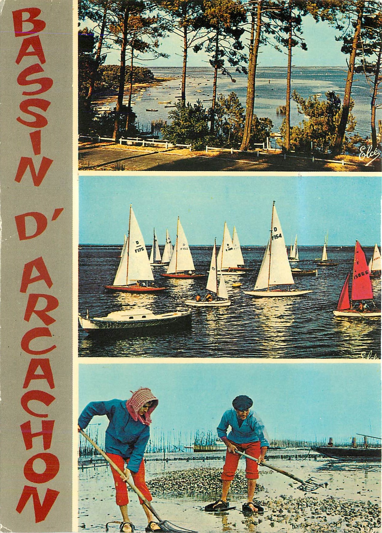 CPM Bassin d'Arcachon de haut en bas Echappee sur le Bassin