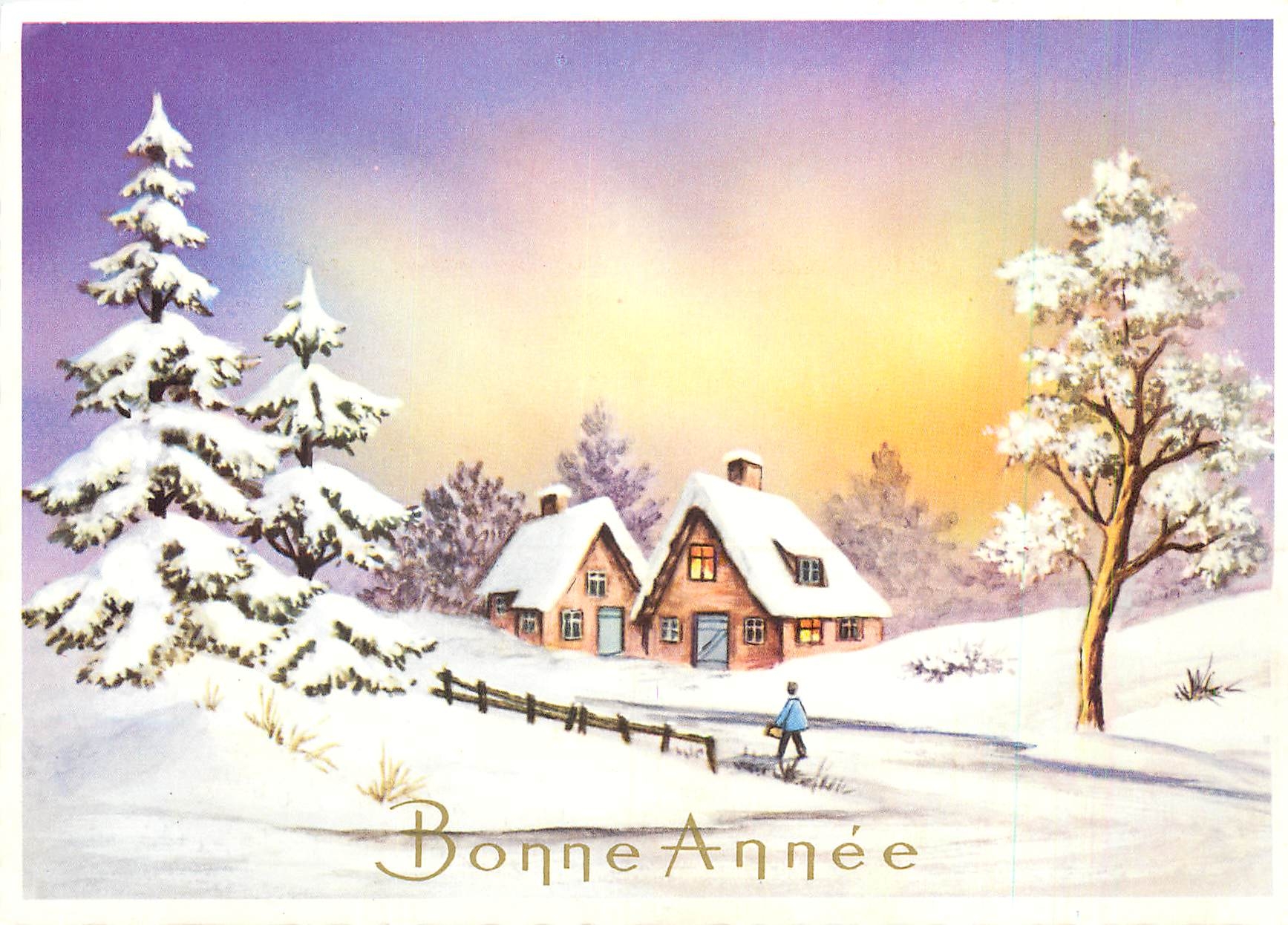 CPM Bonne Annee
