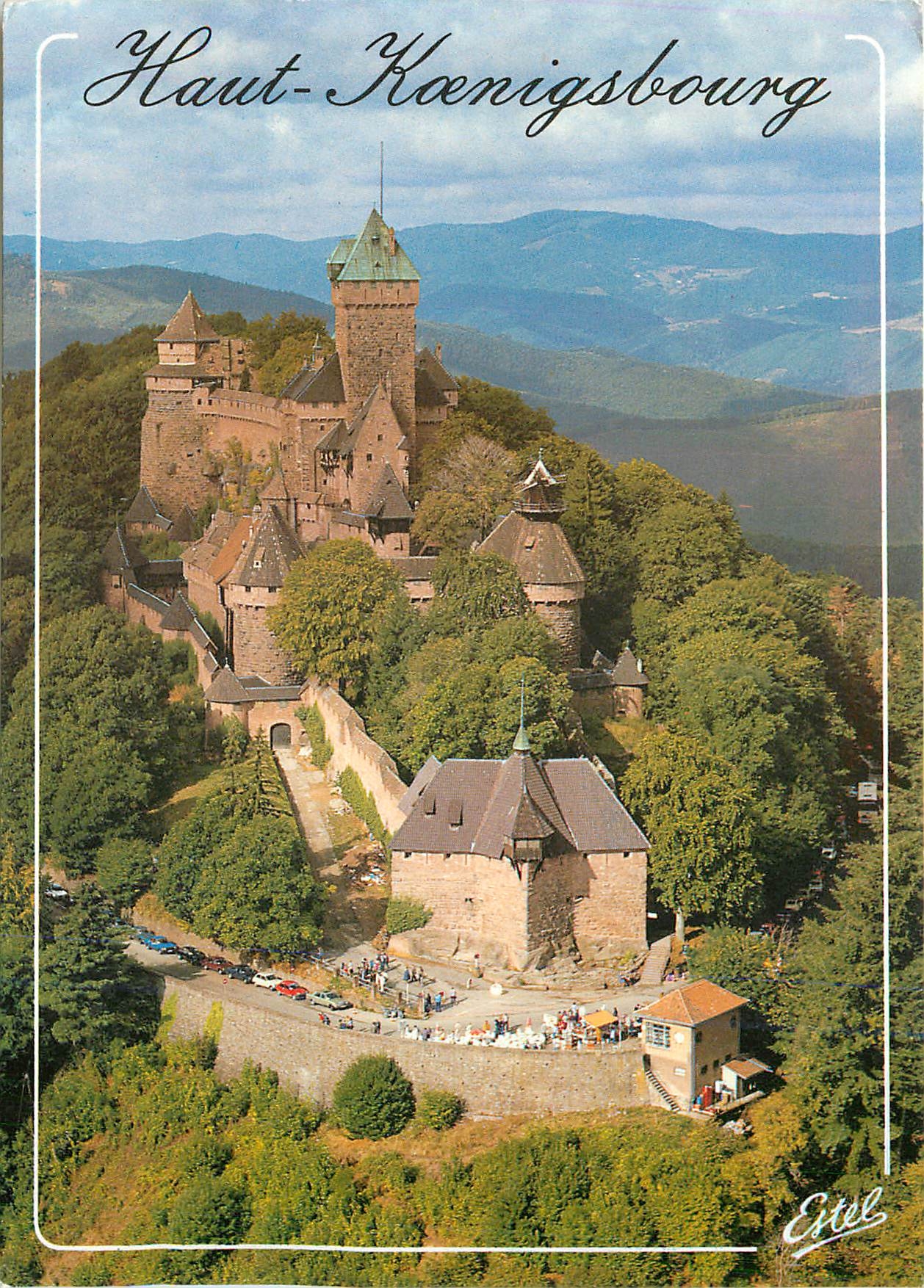 CPM au Pays des Cigogne le Haut Koenigsbourg (Bas Rhin)