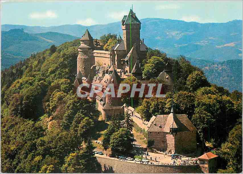 CPM Le Chateau du Haut Koenigsbourg (alt 755 ) vue aerienne