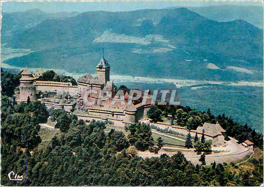 CPM Le Chateau du Haut Koenigsbourg (alt 755 ) Vue aerienne sur le chateau