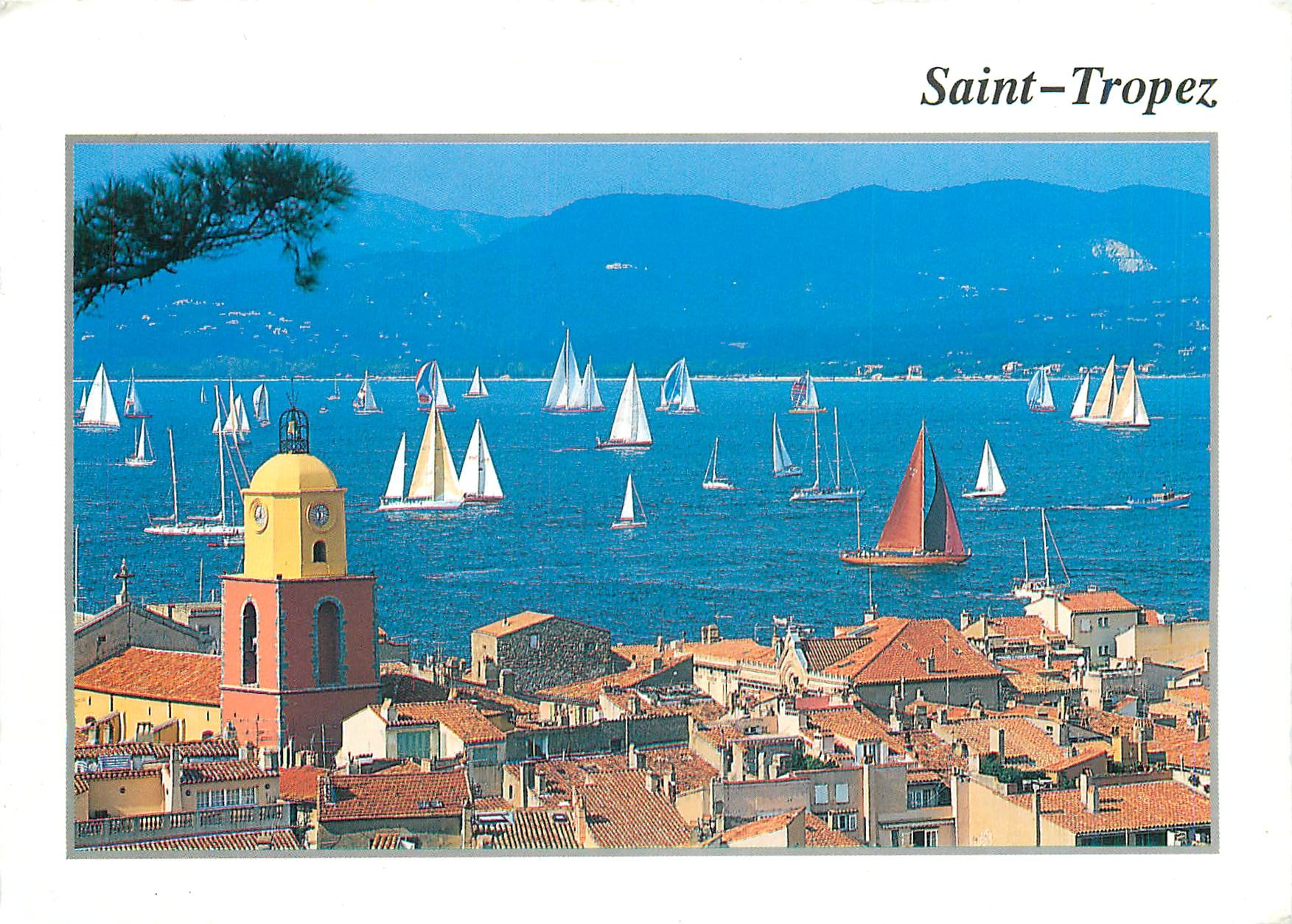CPM Saint Tropez Le village durant la Noulargue