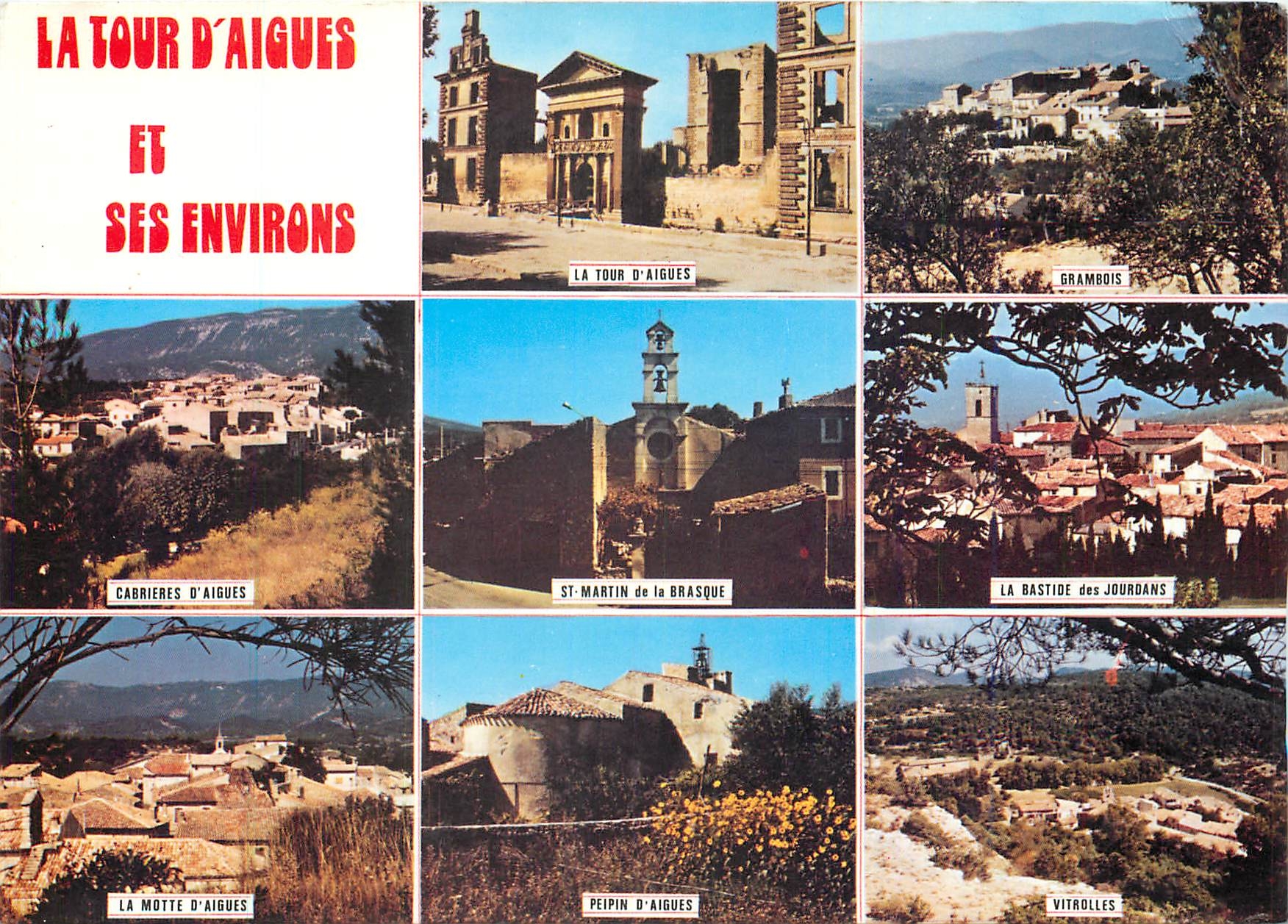 CPM La Tour d'Aigues et ses environs Vaucluse