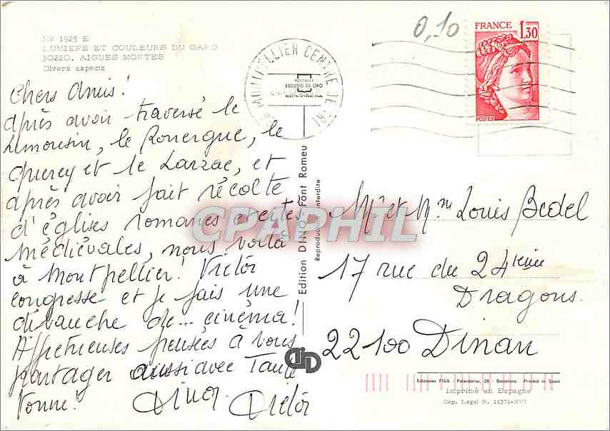 CPM Lumiere et Couleurs du Gaf Aigues Mortes (Gard) Divers aspects — Rückseite