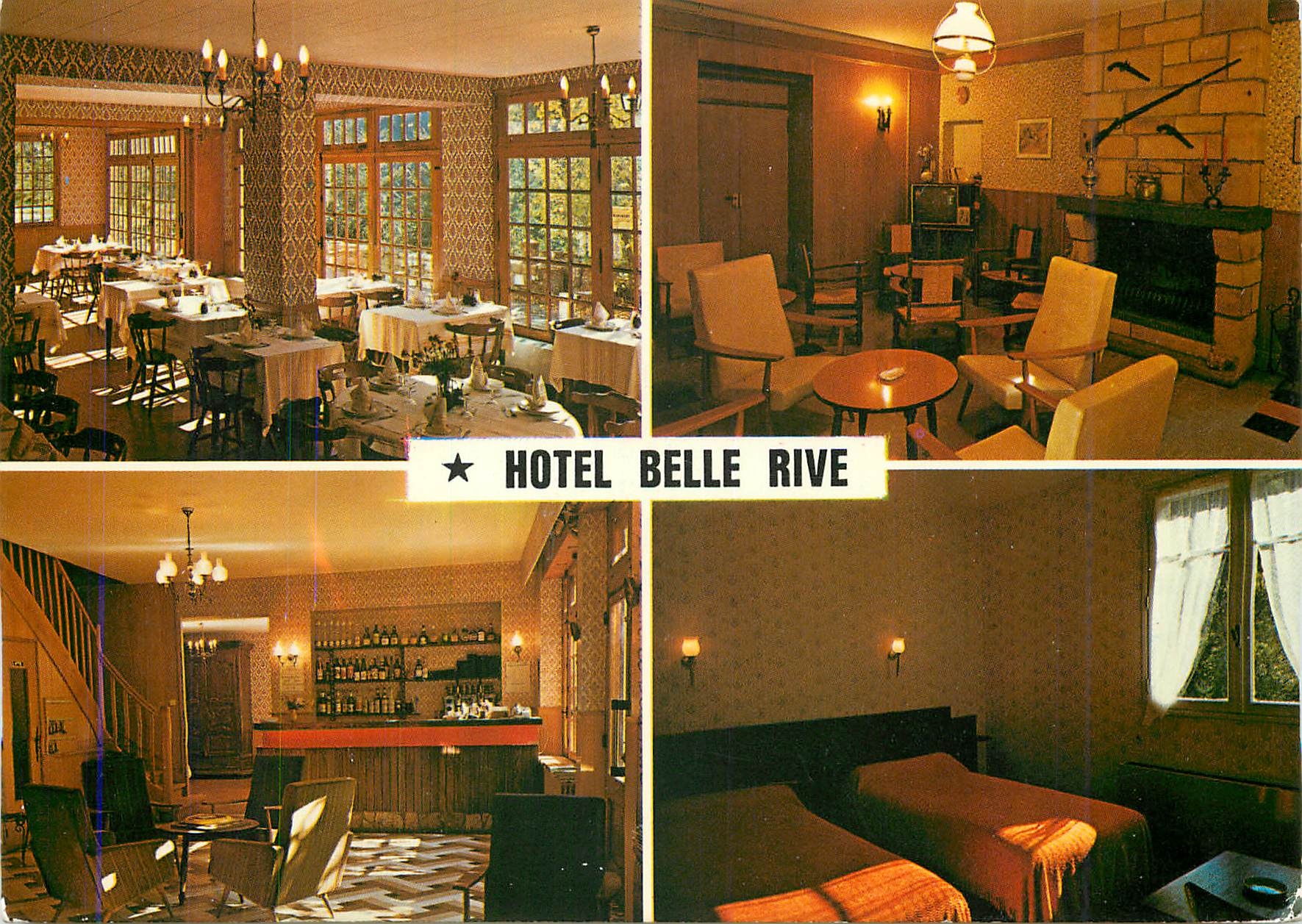 CPM Najac (Aveyron) Hotel Belle Rive Mazieres Proprietaires