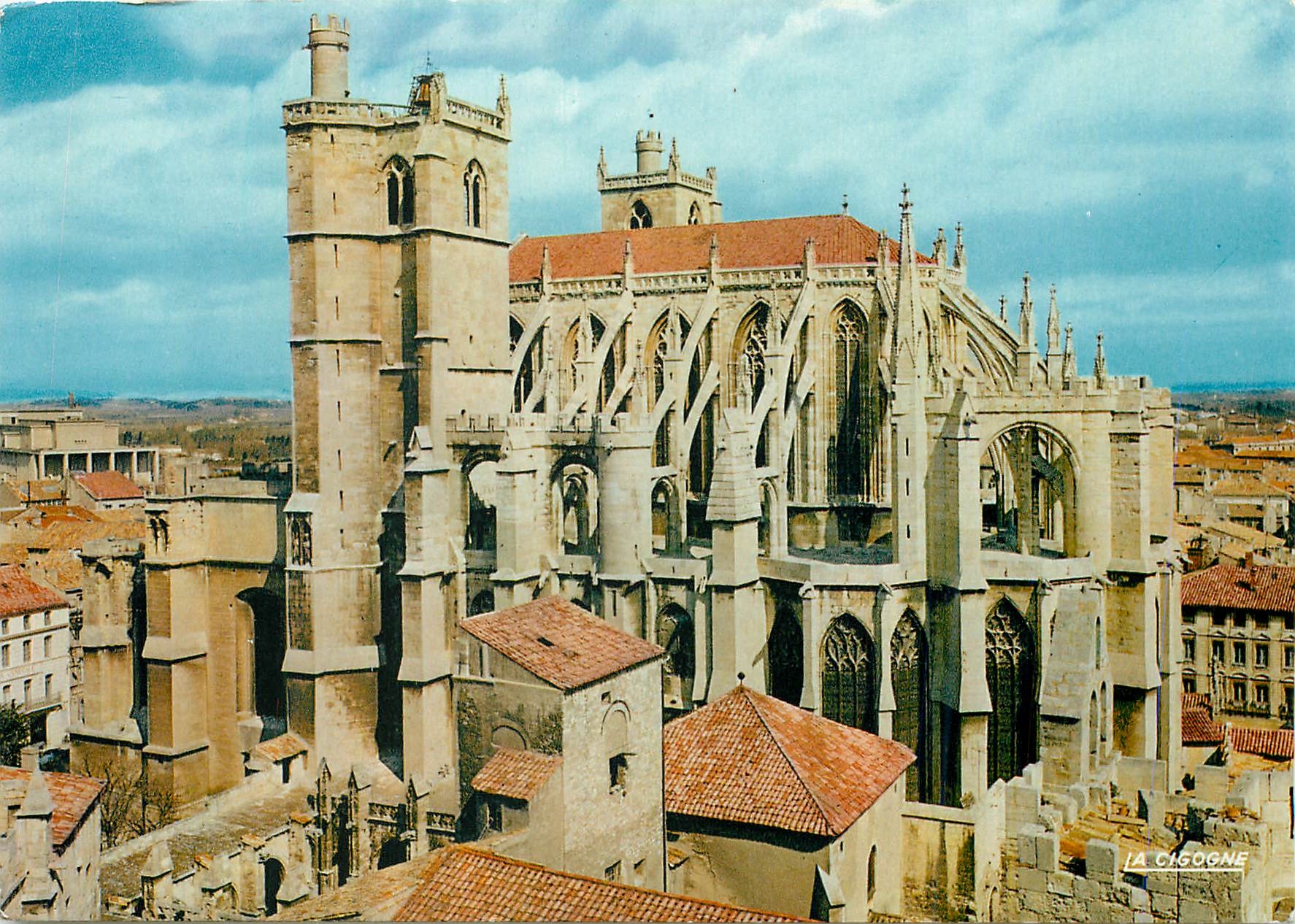 CPM Narbonne (Aude) Le chevet de la cathedrale Saint Just