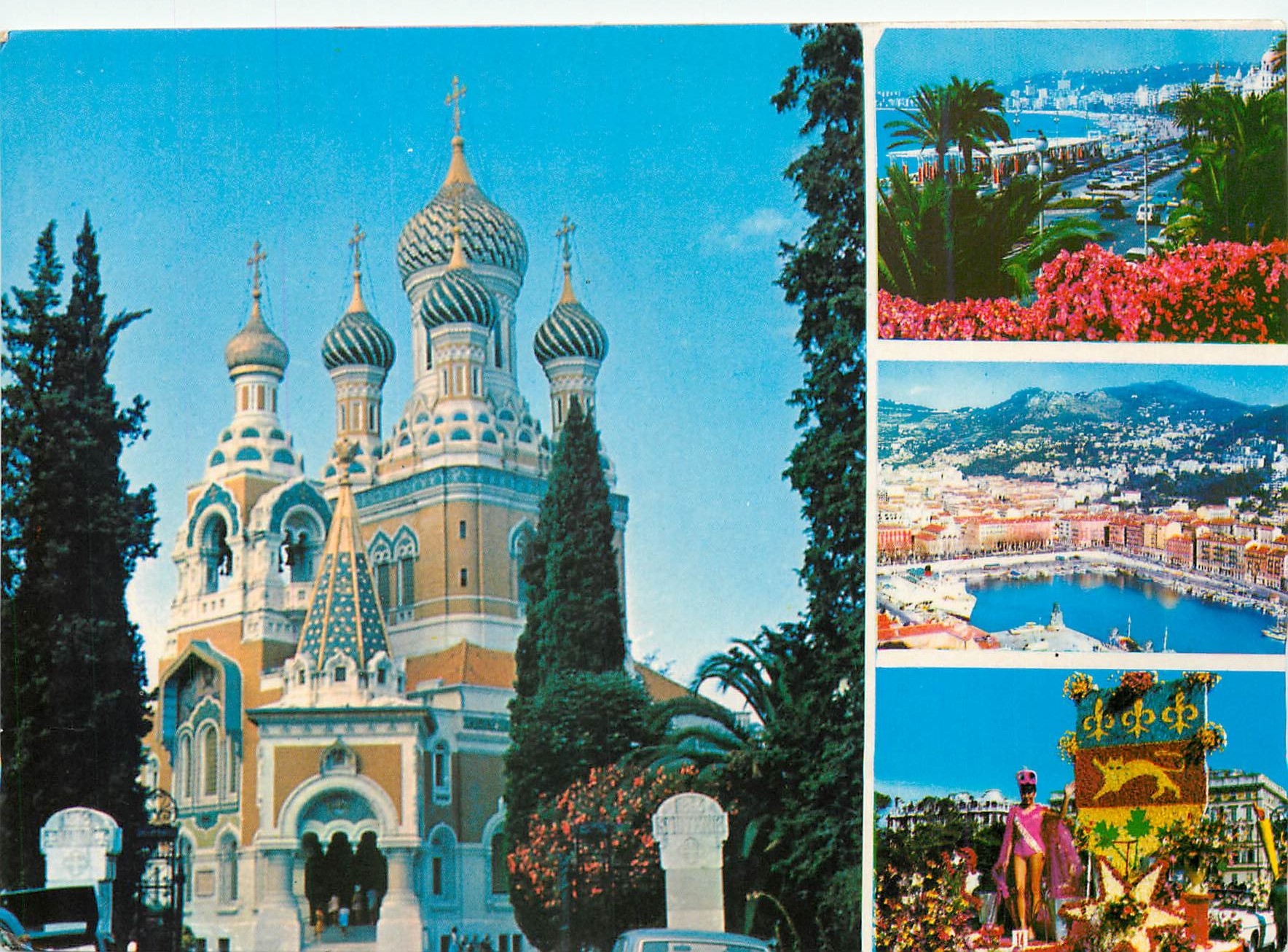 CPM Nice (A M) L'Eglise Russe Promenade des Anglais Le Port