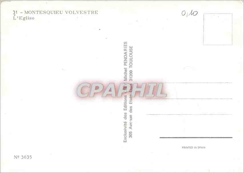CPM Montesquieu Volvestre L'Eglise — Rückseite