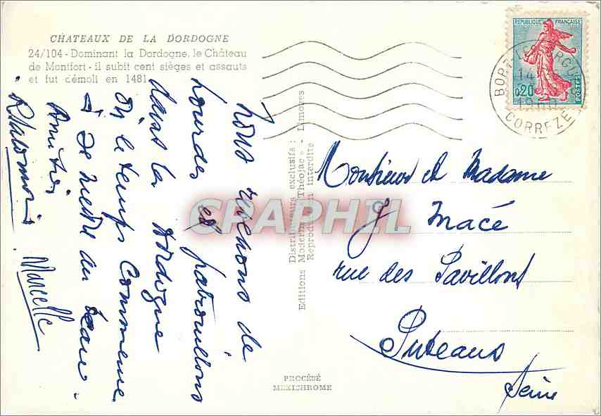 Château de Montfort — Châteaux de la Dordogne — Éditions Iris — Rückseite