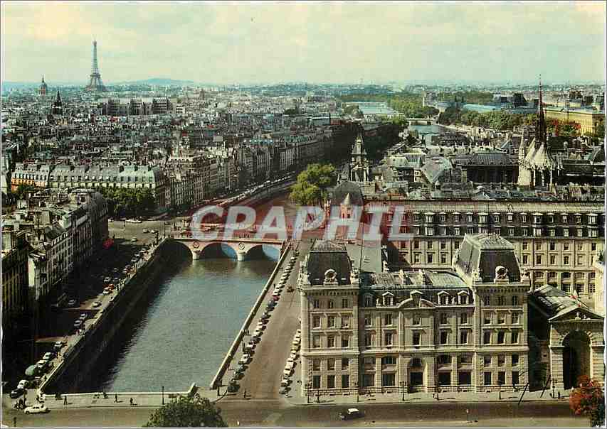 CPM Paris et ses Merveilles vue generale Cote rive droite de la Seine