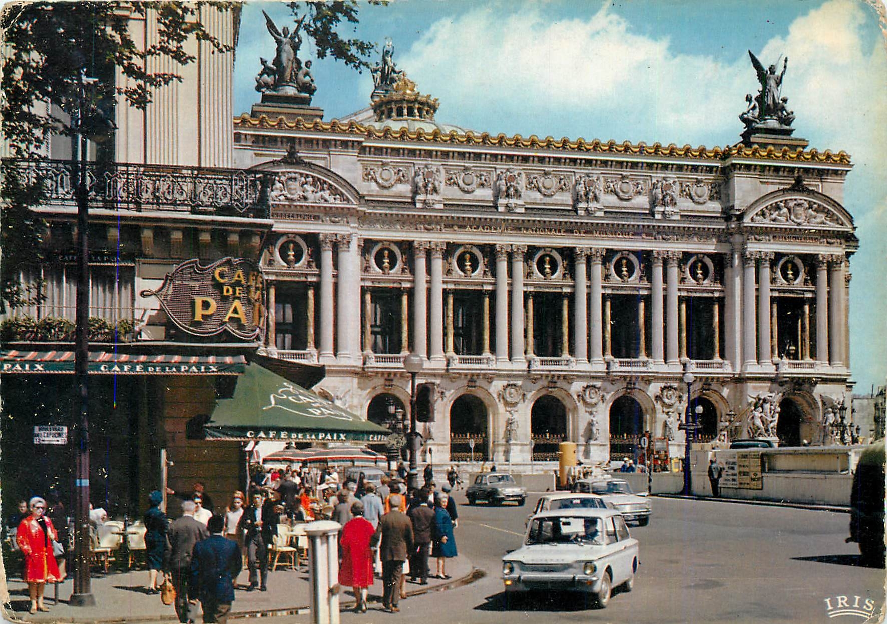 CPM Paris L'Opera et la Cafe de la Paix
