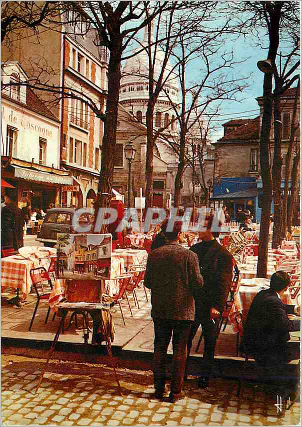 CPM Paris Montmartre la Place du Tertre