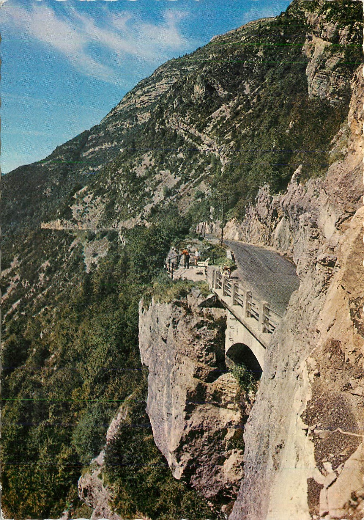 CPM Paysages du Jura Route de Sainte claude a Septmoncvel le Saut du chien
