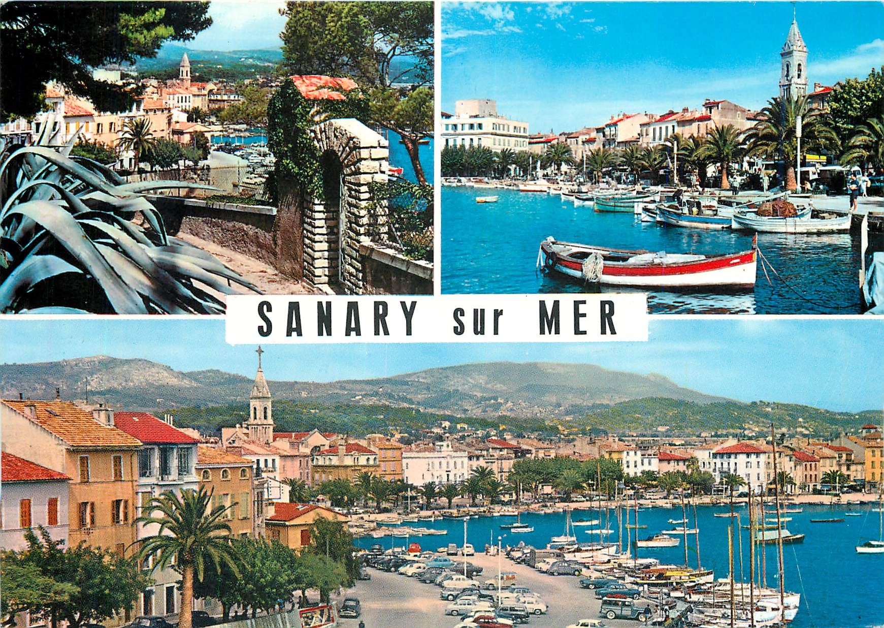 CPM Sanary sur mer (Var) Chemin de l'Oratoire le Port vue 