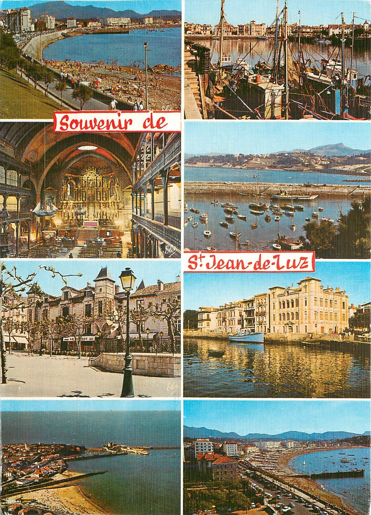 CPM Saint Jean de Luz (P Atl) de gauche a droite la plage au fond la rhune
