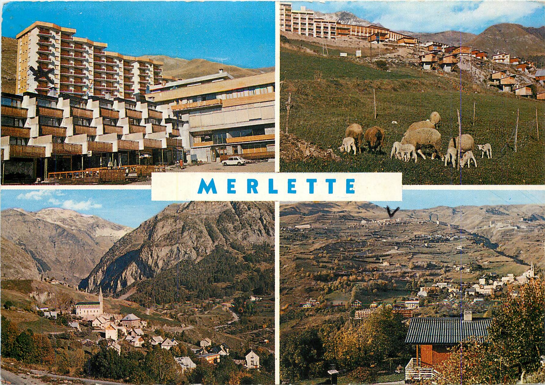 Merlette — Panoramablick und Hotels — Éditions des Alpes