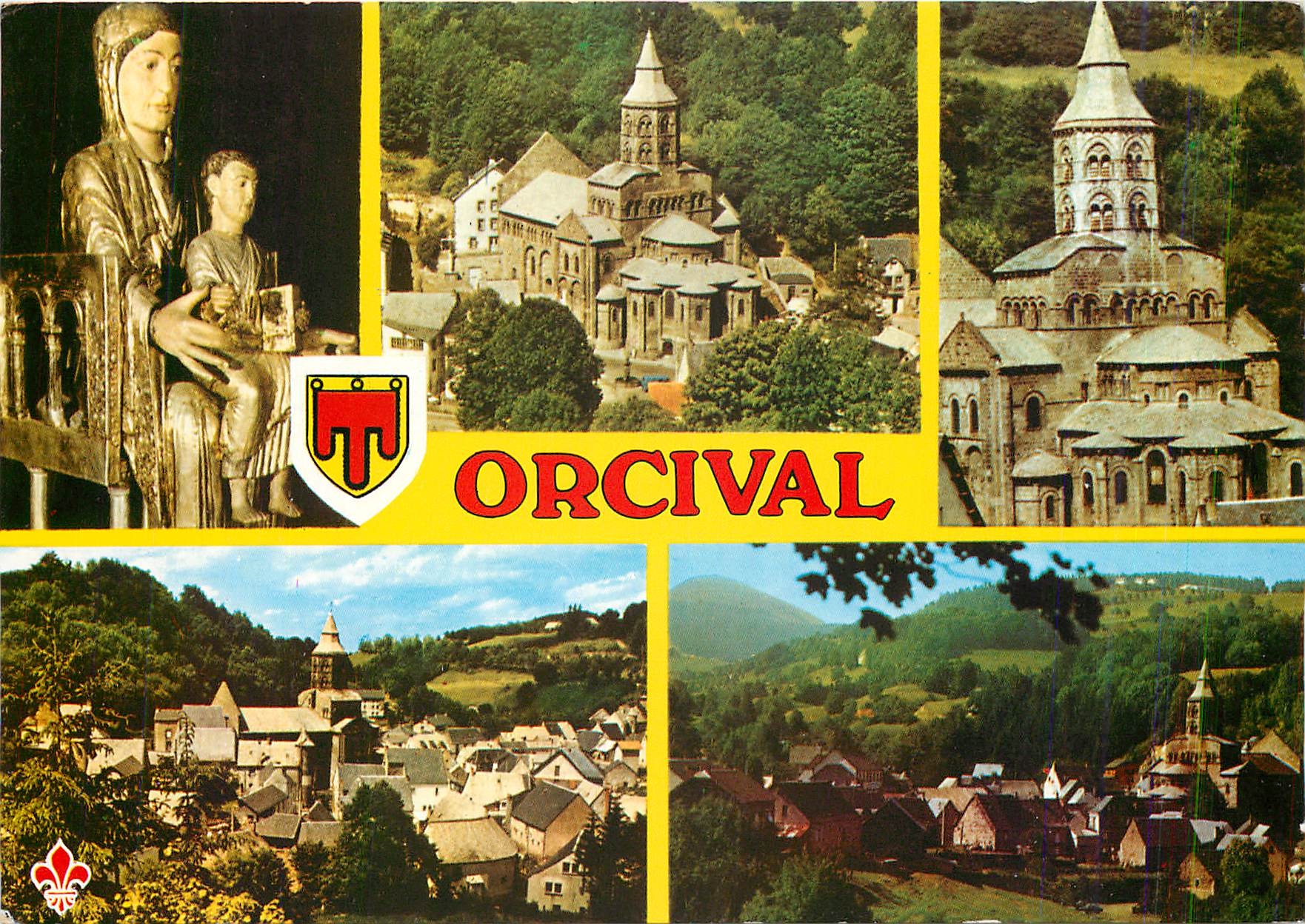 CPM L'Auvergne Pittoresque Orcival (Puy de Dome) L'Eglise de Roman Auvergnat d'Orcival du XIIe s