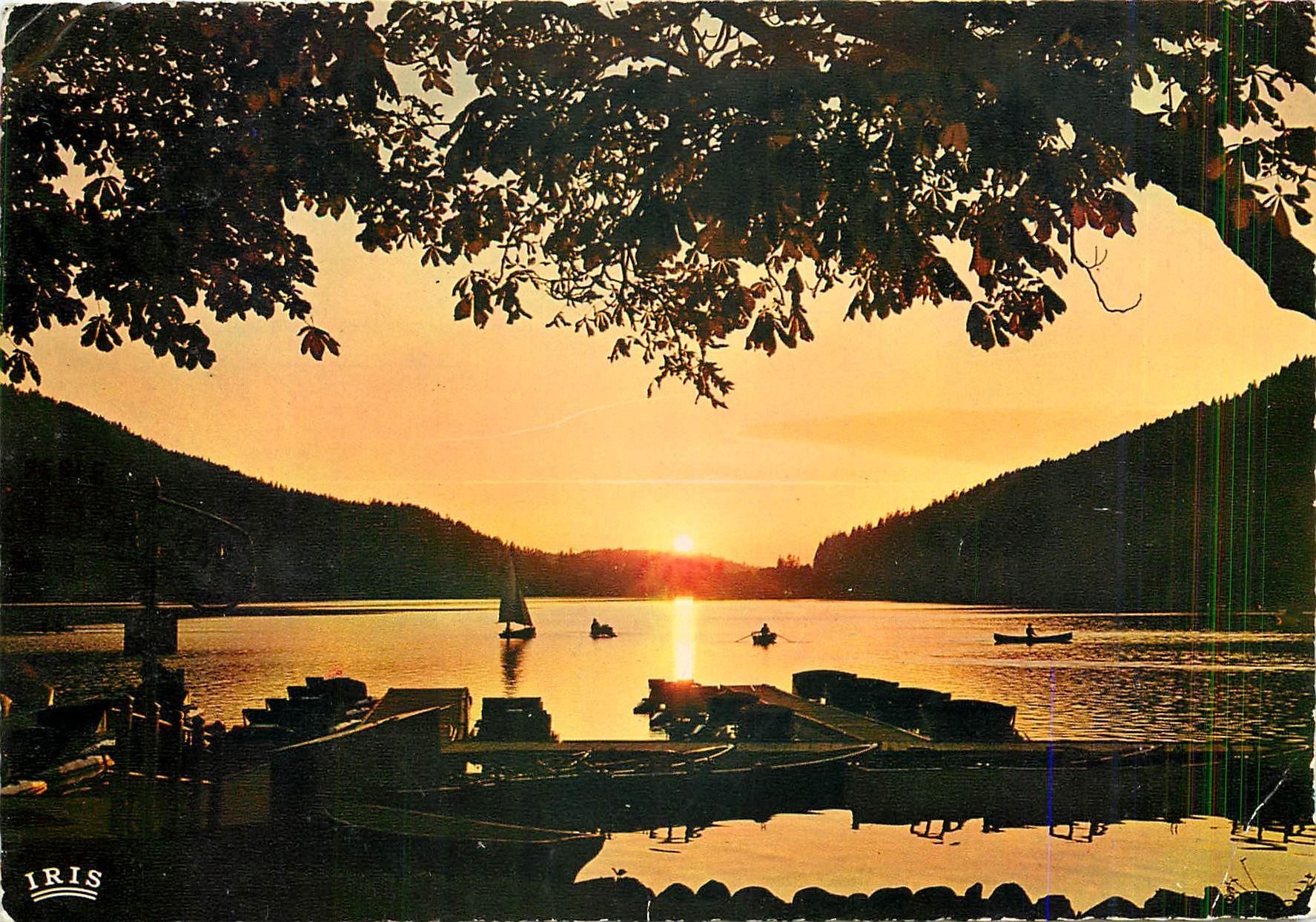 CPM les Vosges Pittoresque Coucher de soleil sur le lac de Gerardmer