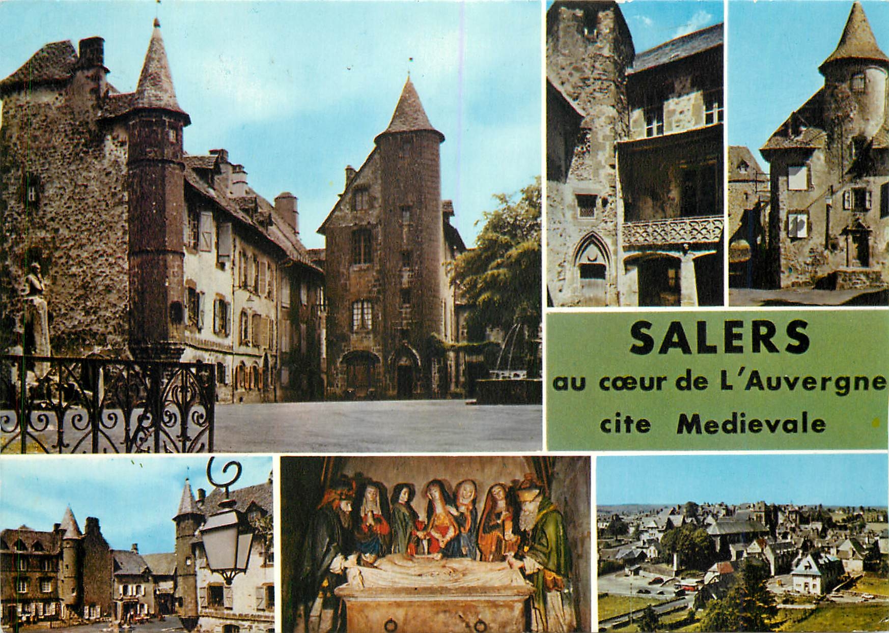 CPM Salers (Cantal) alt 950 m la Place Tyssandier d'Escous