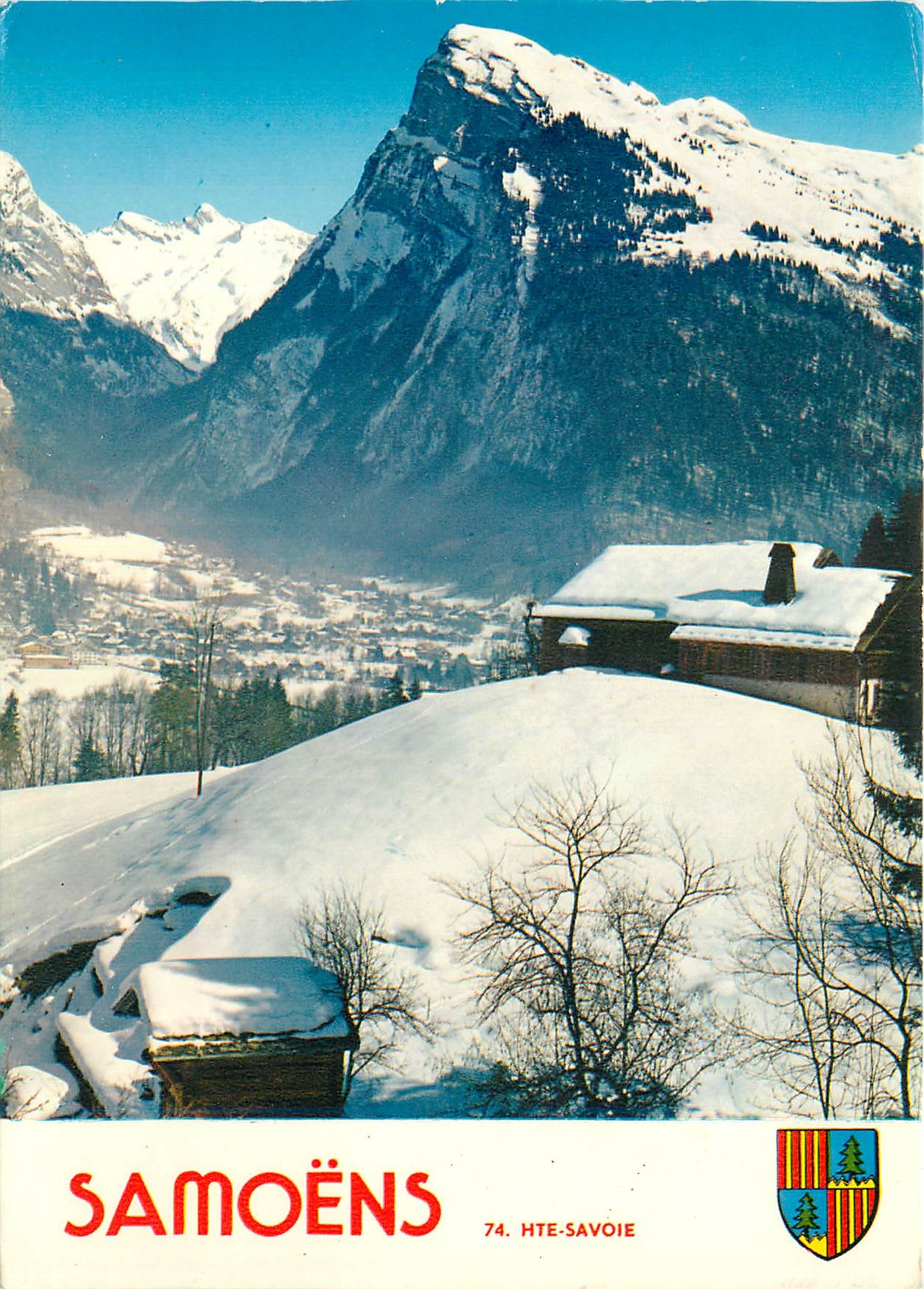 CPM Samoens (Haute Savoie) alt 714 800 m Sports d'hiver Echappee sur le pays le Criou (2250 m) et le