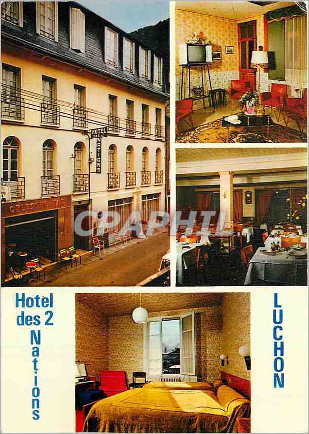 CPM Hotel des 2 Nations 5 Rue victor Hugo Luchon