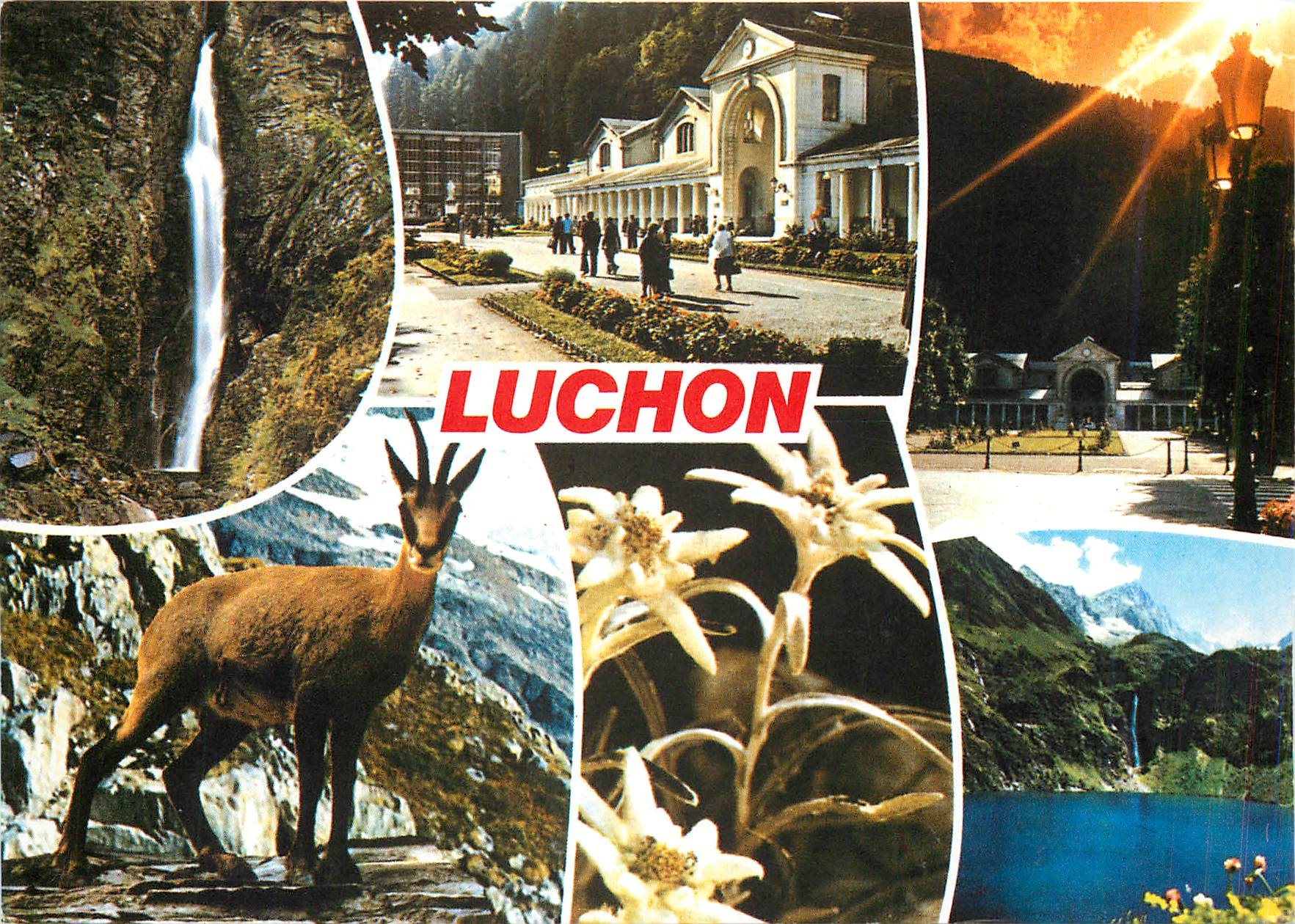 CPM Luchon La Cascade du Lys l'etablissement thermal l'Isard