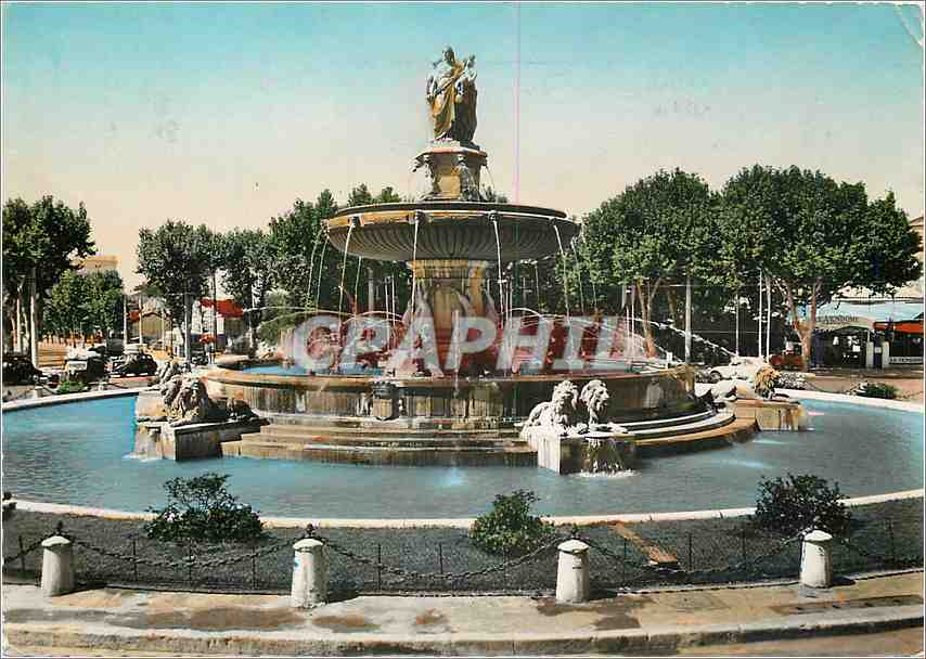 CPM La Cite du Roy Rene  Aix en Provence Grande Fontaine sur Rotonde (XIXe s)