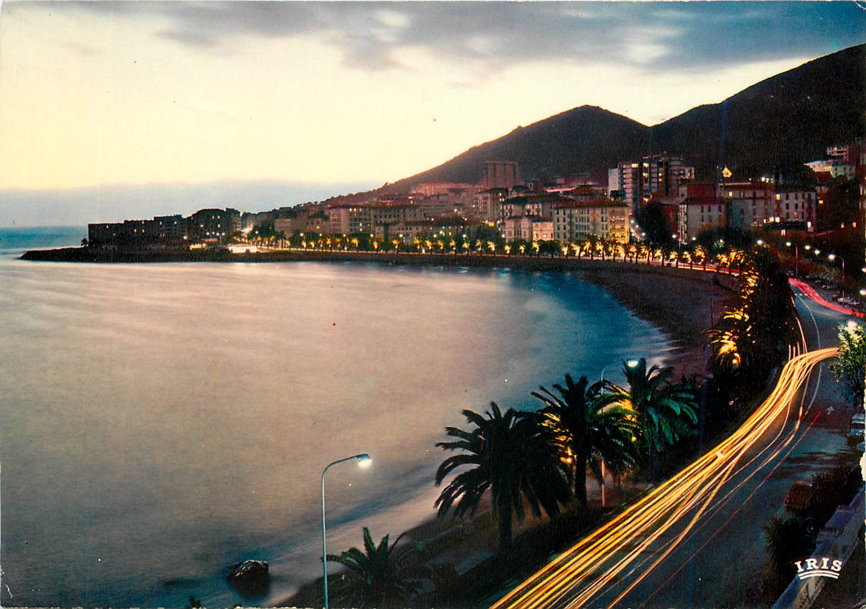 CPM Ajaccio (Corse) Le bouevard Lantivy illumine