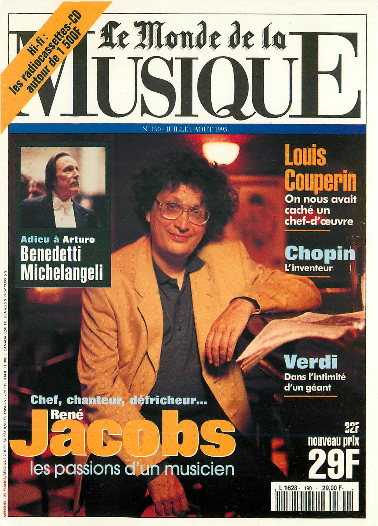 CPM Le monde de la Musique Jacobs Vedi Louis Couperin Chopin
