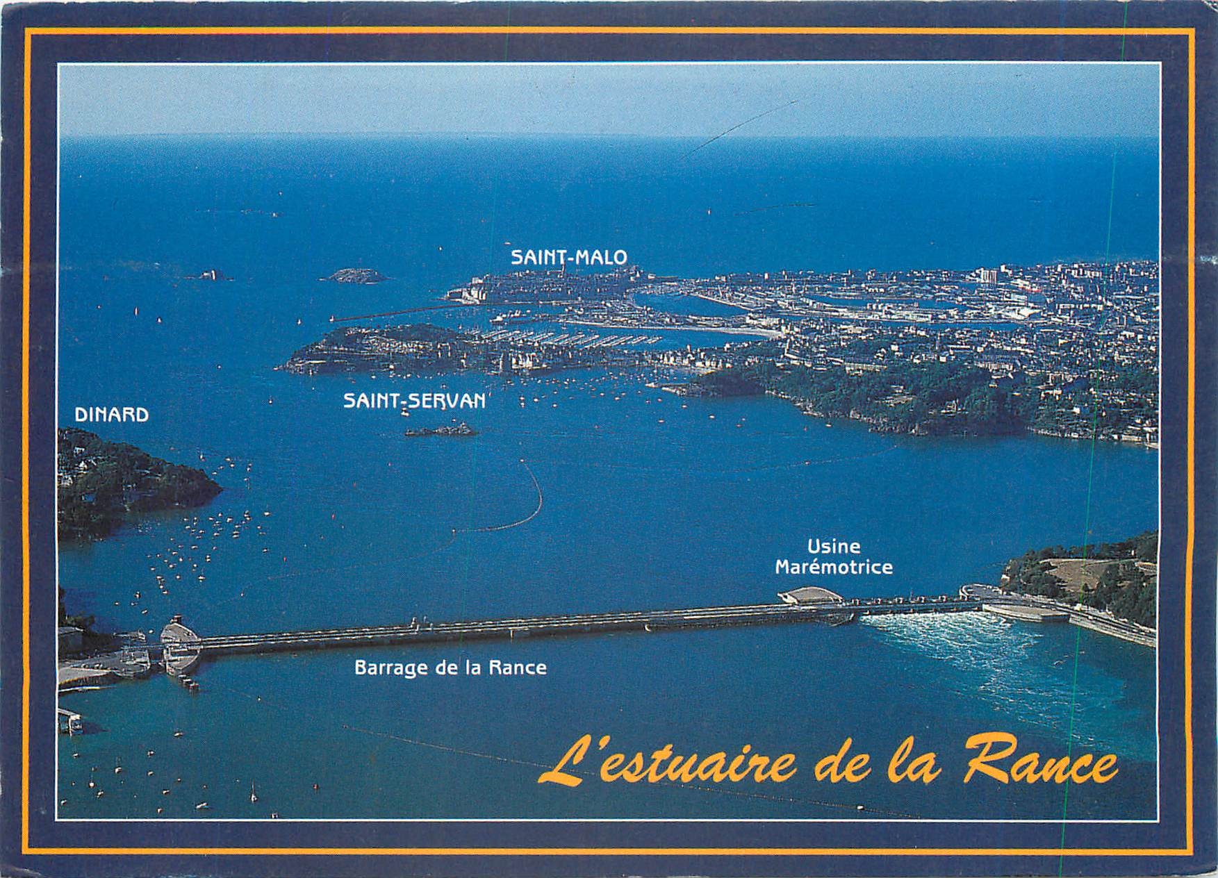 L'estuaire de la Rance — vue aérienne — Éditions d'Art d'Émeraude, n°1246