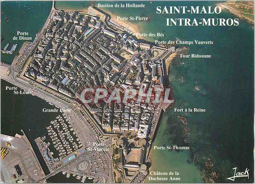 Saint-Malo intra-muros — vue aérienne — Jack