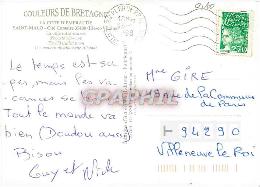 Saint-Malo intra-muros — vue aérienne — Jack — Reverso