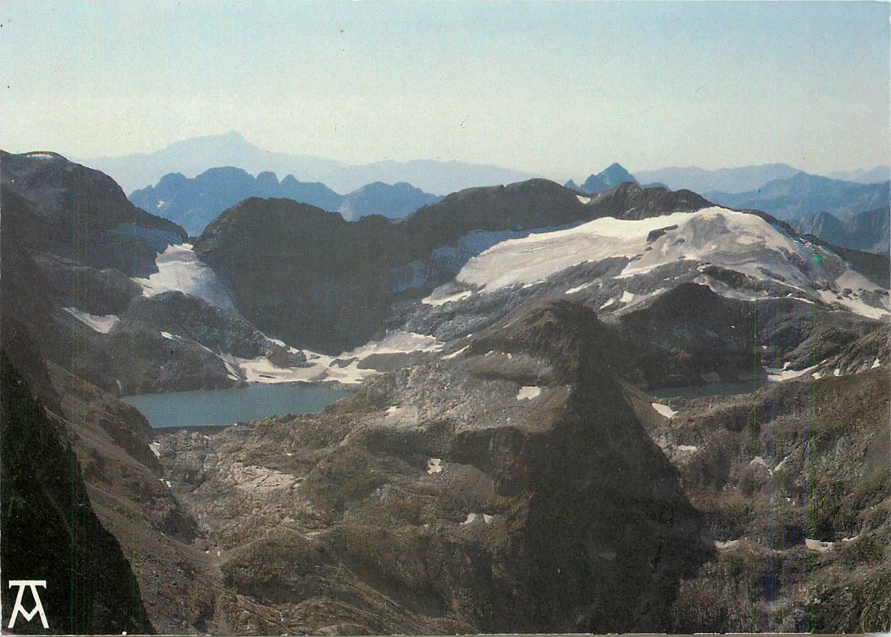 CPM Les Pyrenees centrales Lacs d'Oo Lac Glace 2659 m lac du Porillon 2575 m