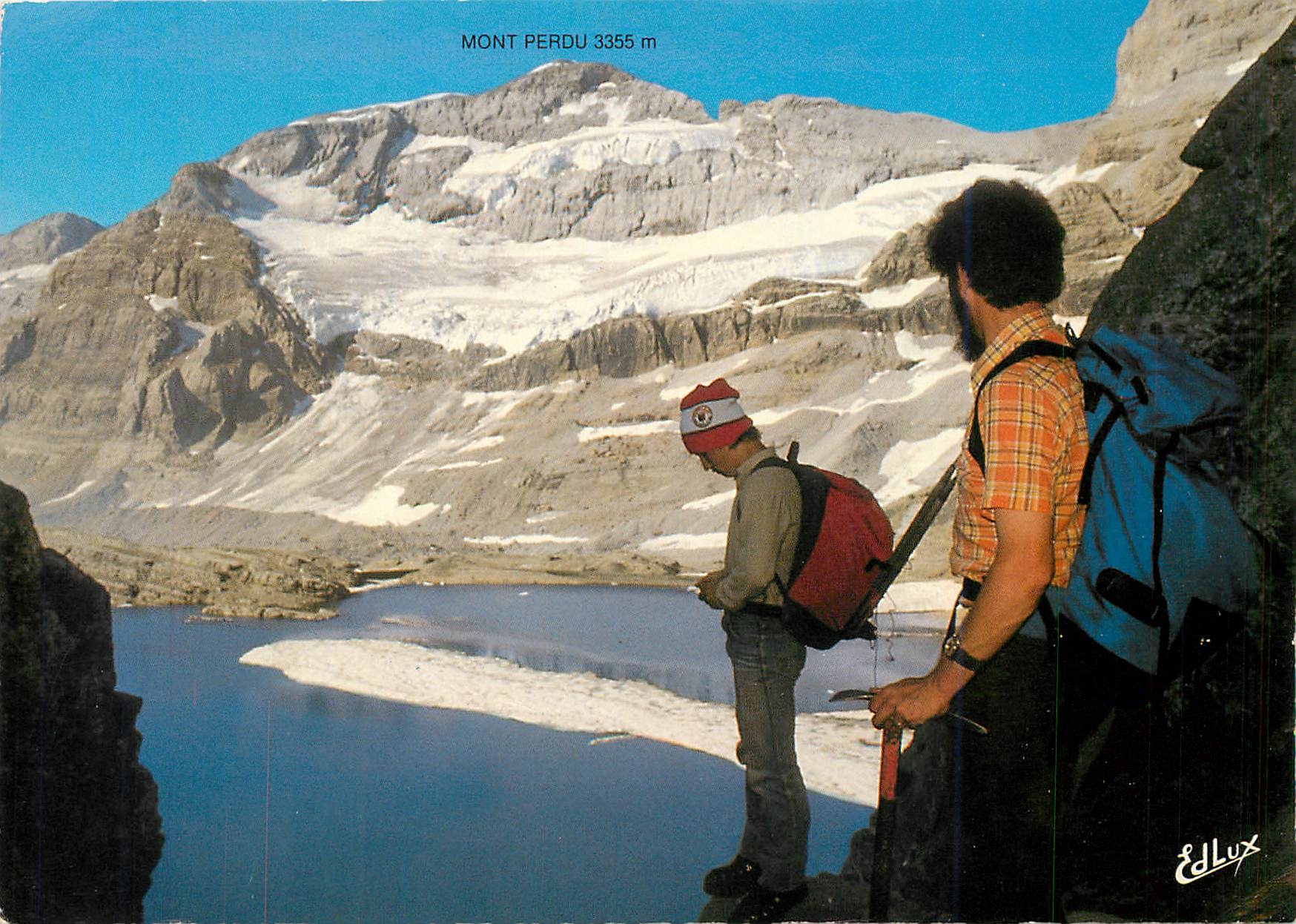 Mont Perdu 3355 m — vue du lac glacé — Edlux