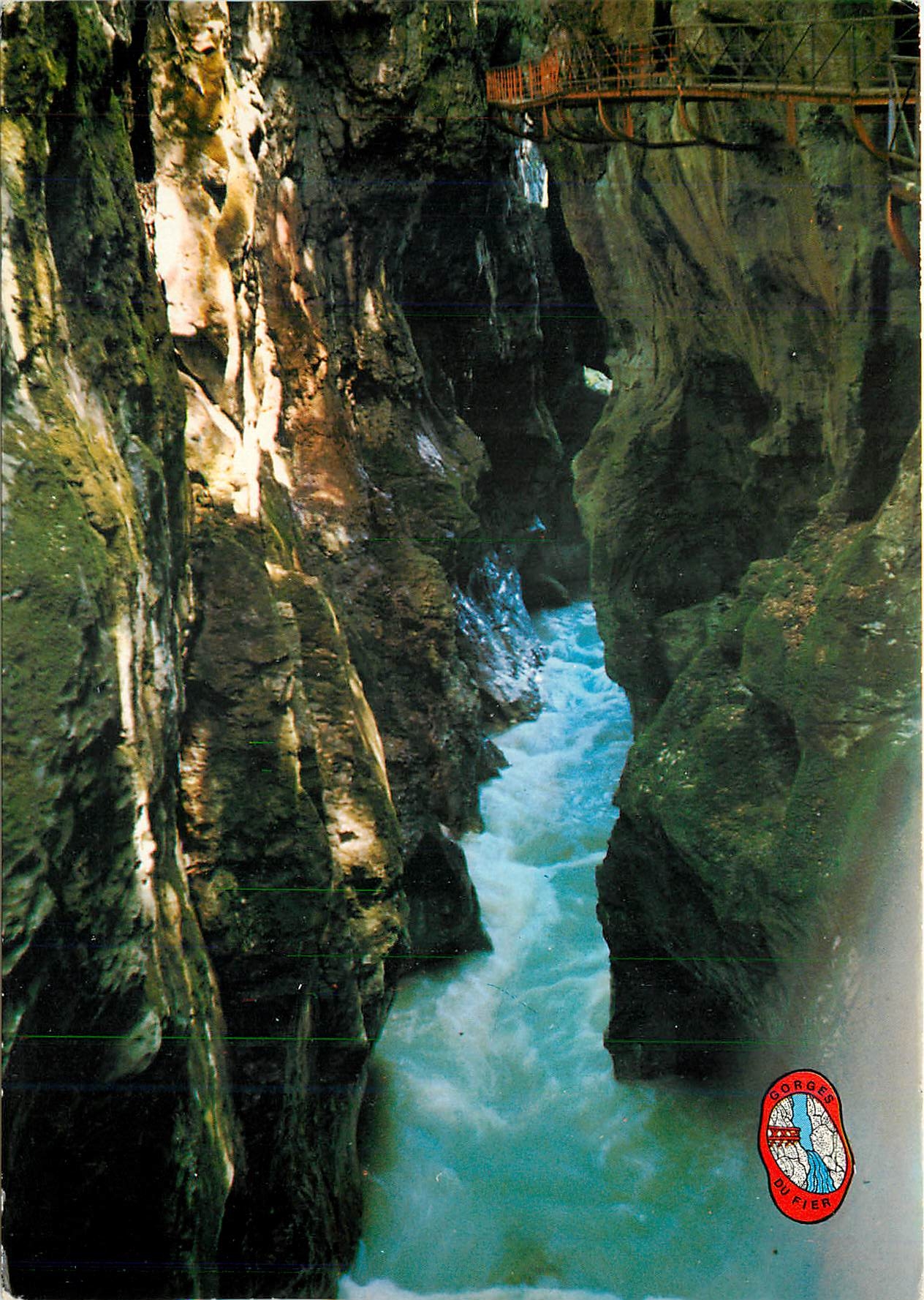 CPM Lovagny (Haute Savoie) Gorges du Fer le soleil dans les gorges