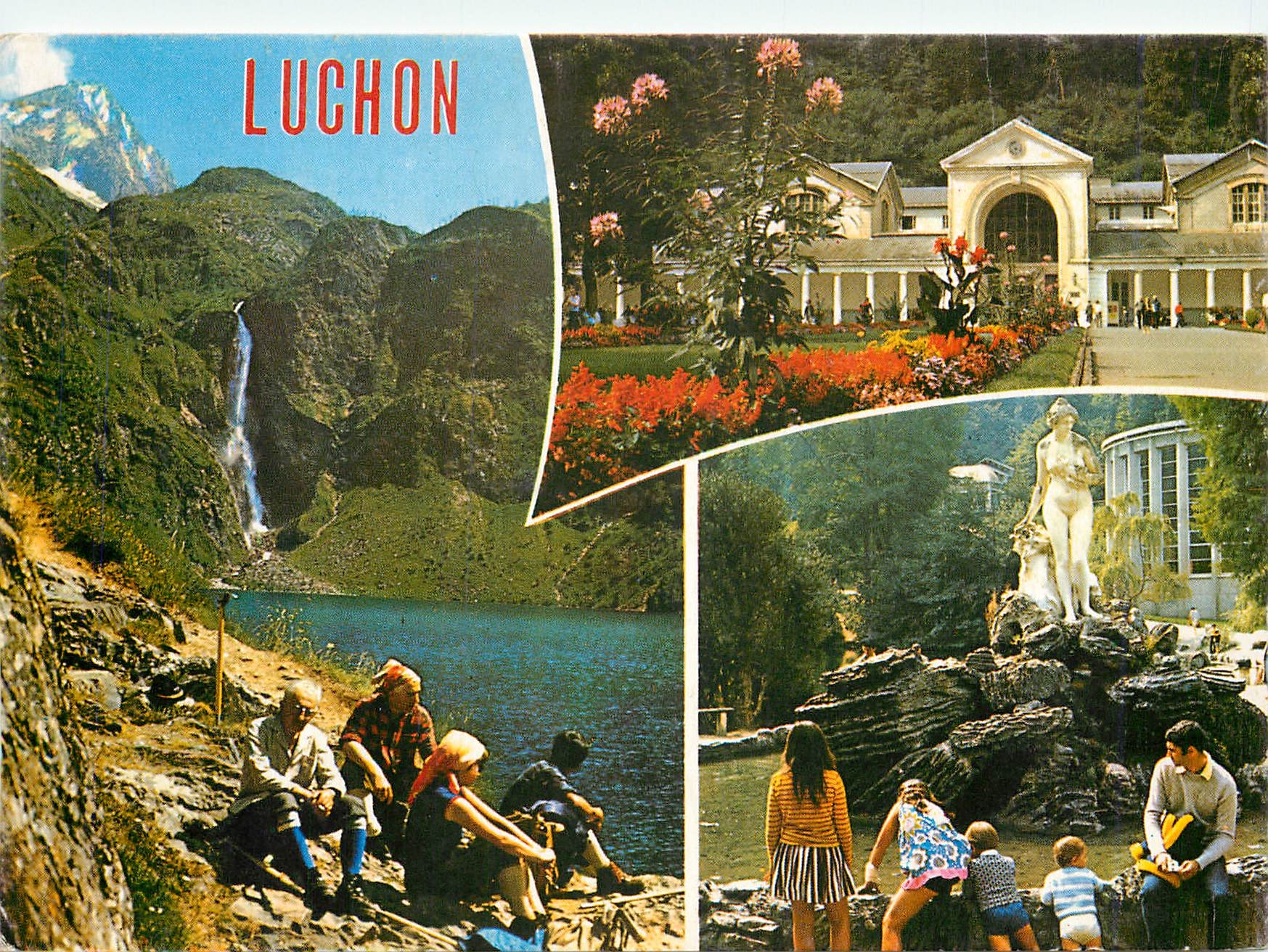 CPM Luchon (Haute Garonne) Le lac d'Oo et l'Etablissement thermal
