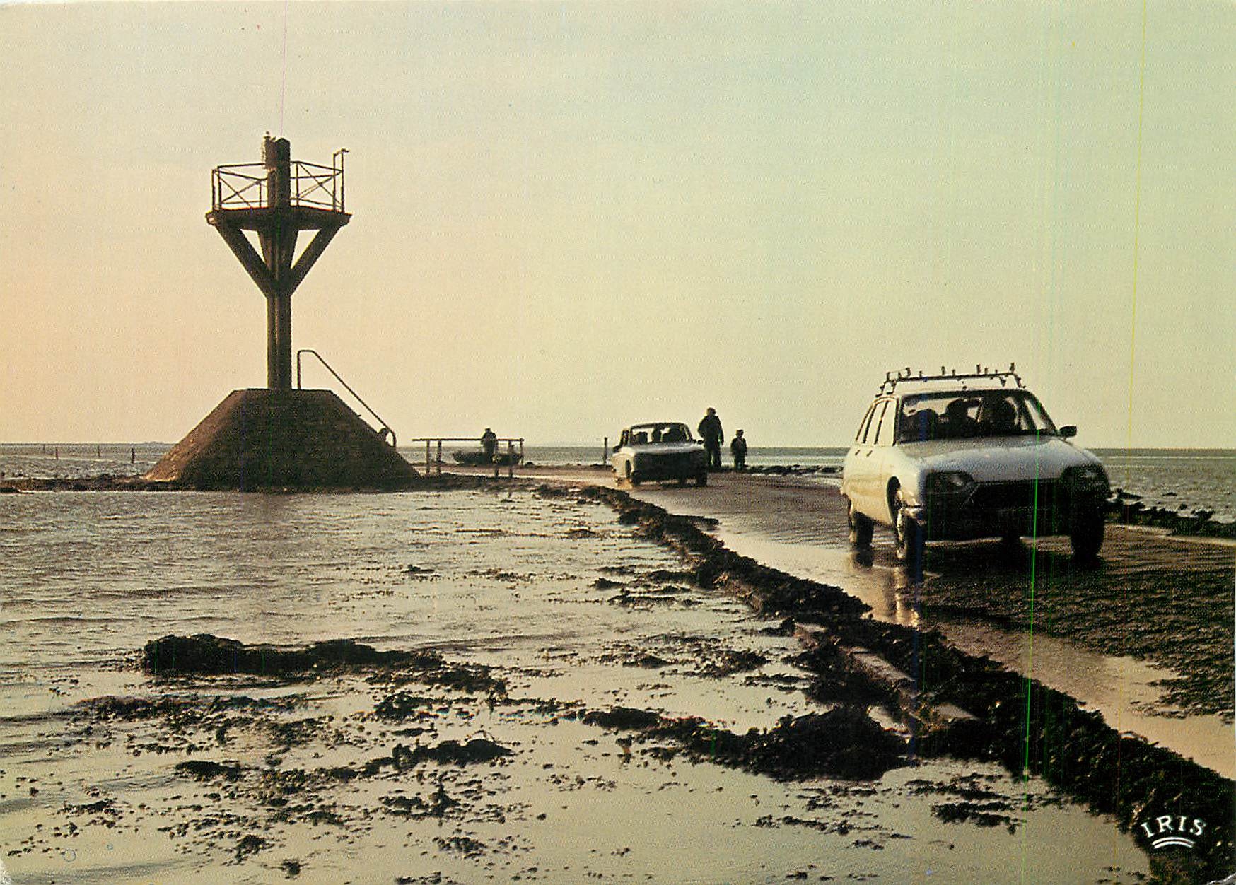 CPM Ile de Noirmoutier Contre Jour sur le Gois
