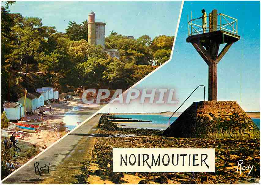 Noirmoutier — Beach of l'Anse Rouge and passage du Gois — Editions Chapeau Nantes