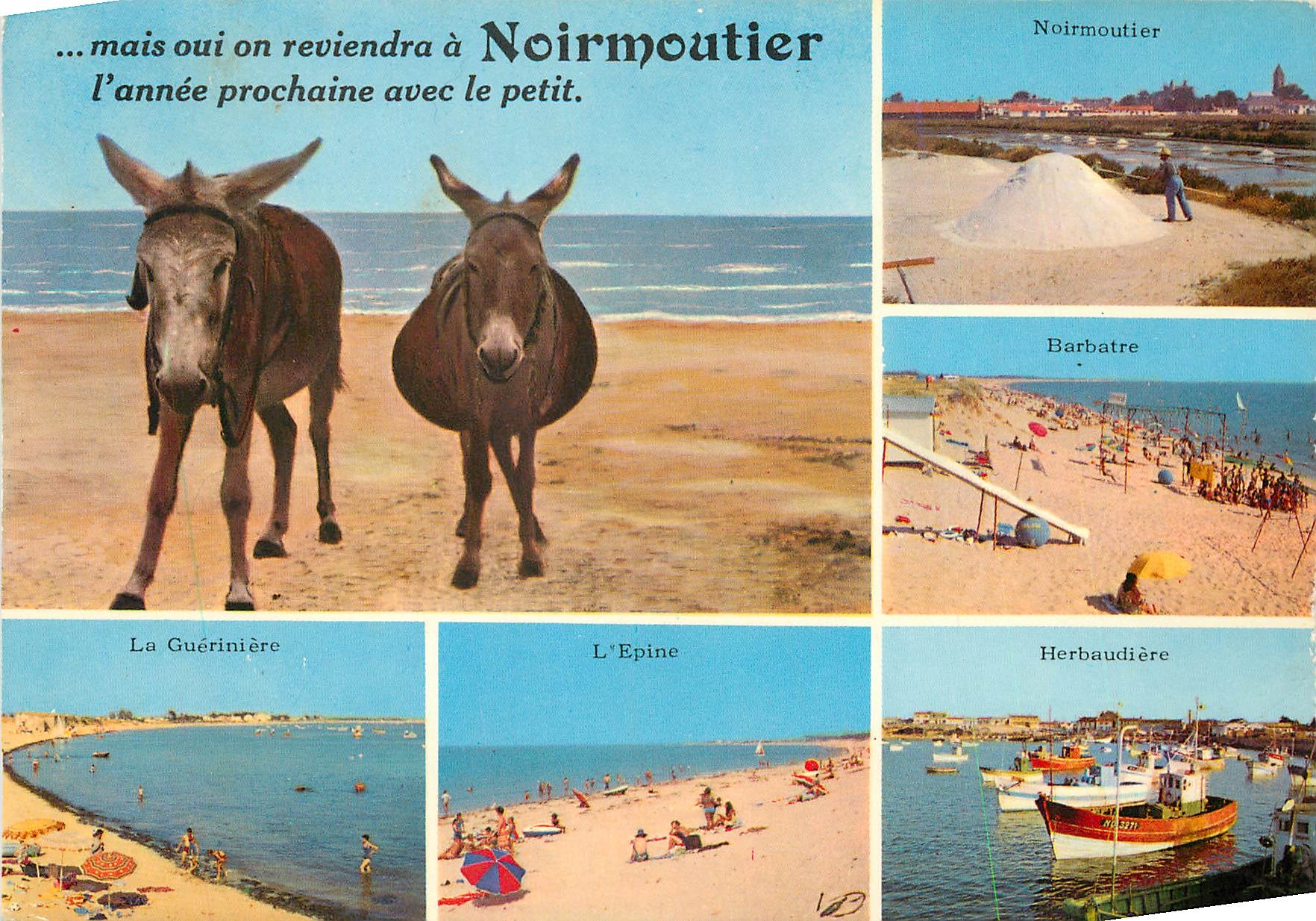 CPM Ile de Noirmoutier Vues des pays de l'Ile Barbatre Herbaudiere L'Epine La Gueriniere
