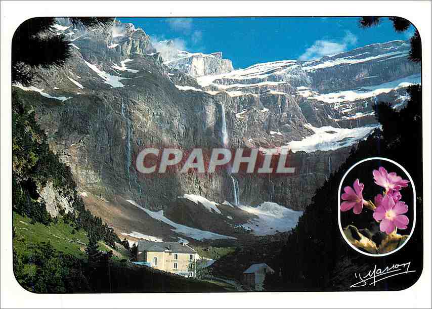 CPM Gavarnie Jeux d'ombre et de lumiere sue les murailles du Cirque et sur la Grande Cascade (422 m 